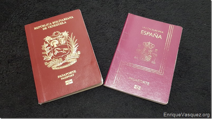Dices que eres venezolano con pasaporte español, pero eso no es así